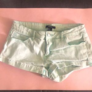Juniors women’s short shorts light blue size 27